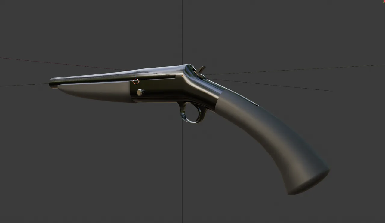 A darker version of the shotgun with a gray grip.
